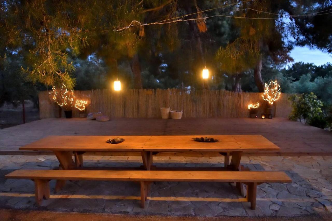 Glamping At A Lovely Tent In Skiaxtro- Marathopoli Villa Esterno foto