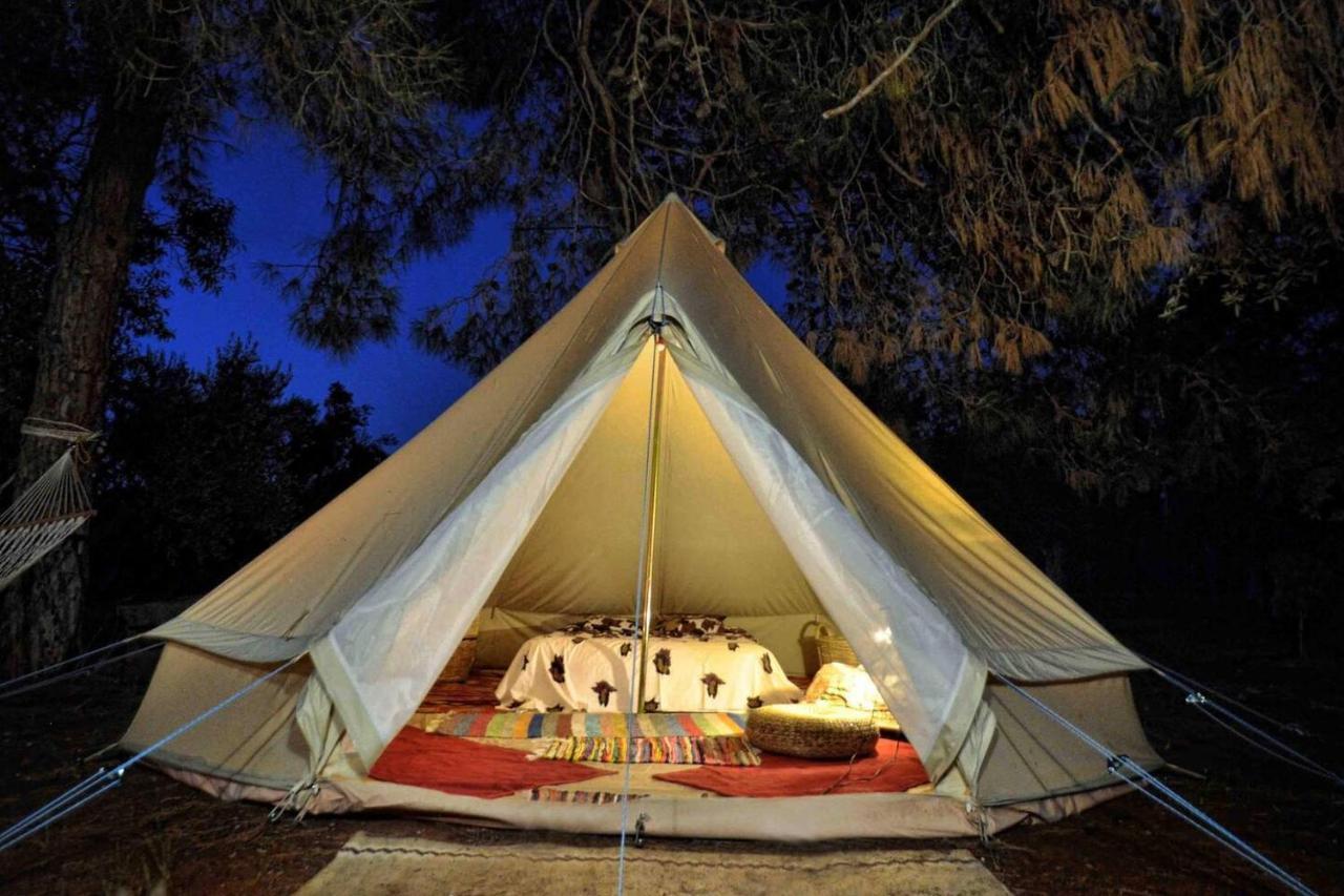 Glamping At A Lovely Tent In Skiaxtro- Marathopoli Villa Esterno foto