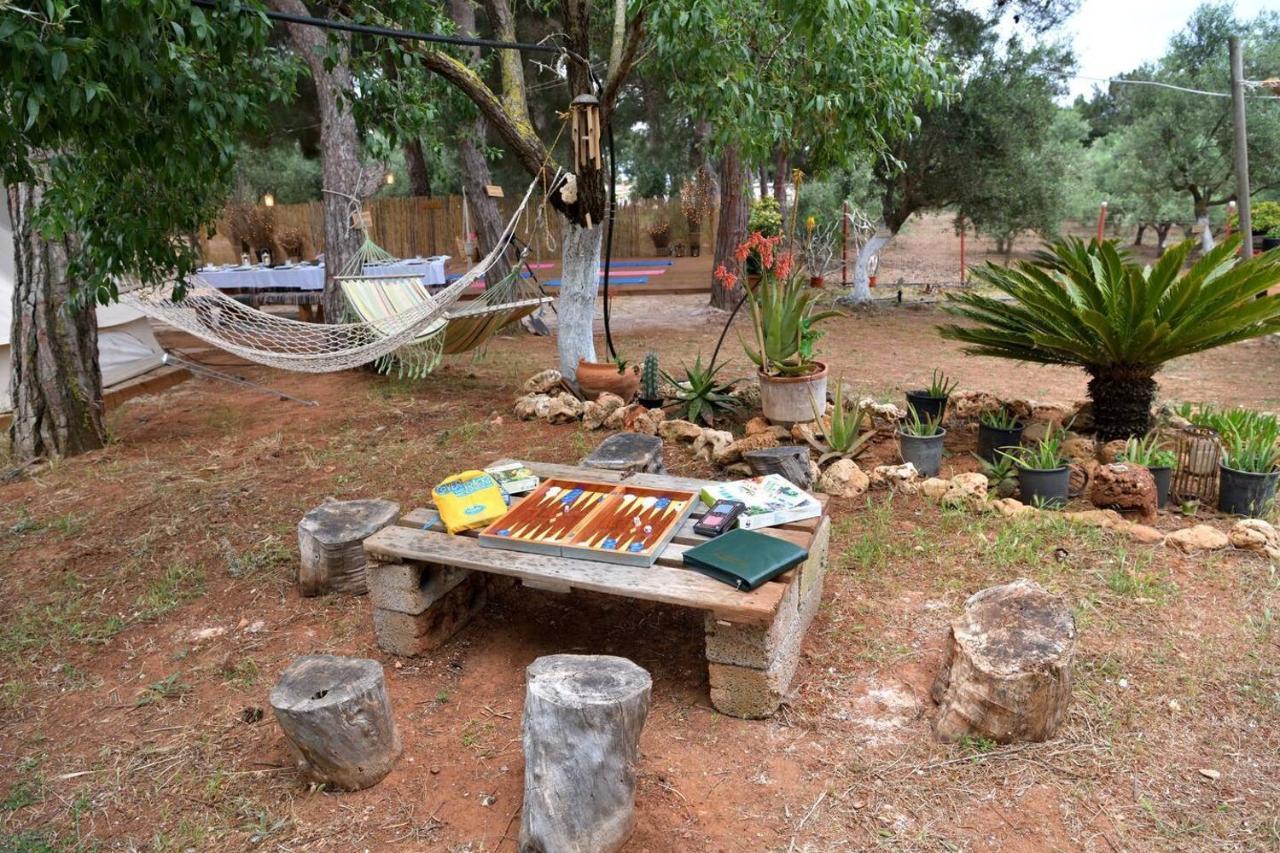 Glamping At A Lovely Tent In Skiaxtro- Marathopoli Villa Esterno foto