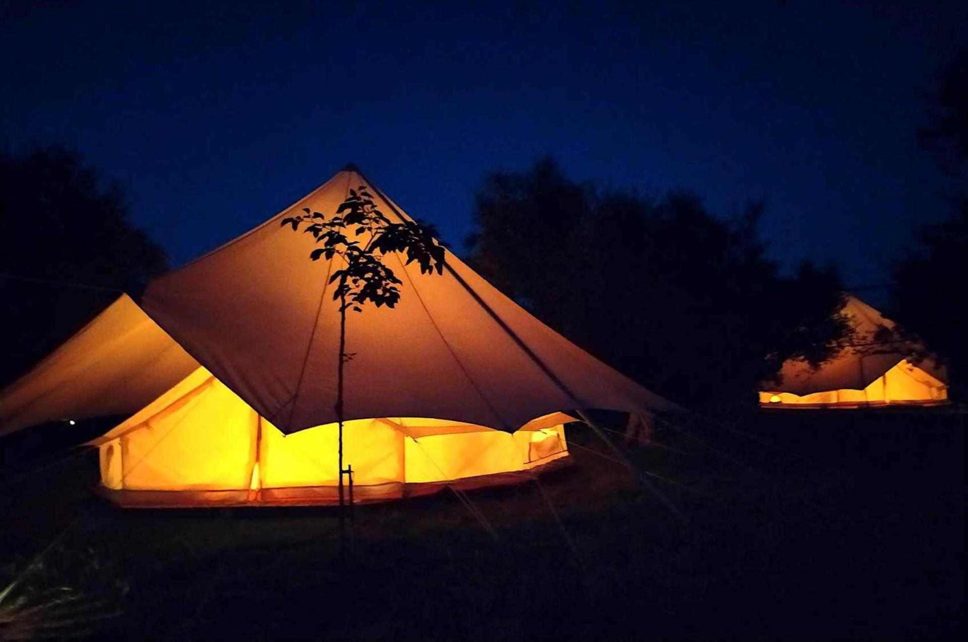 Glamping At A Lovely Tent In Skiaxtro- Marathopoli Villa Esterno foto