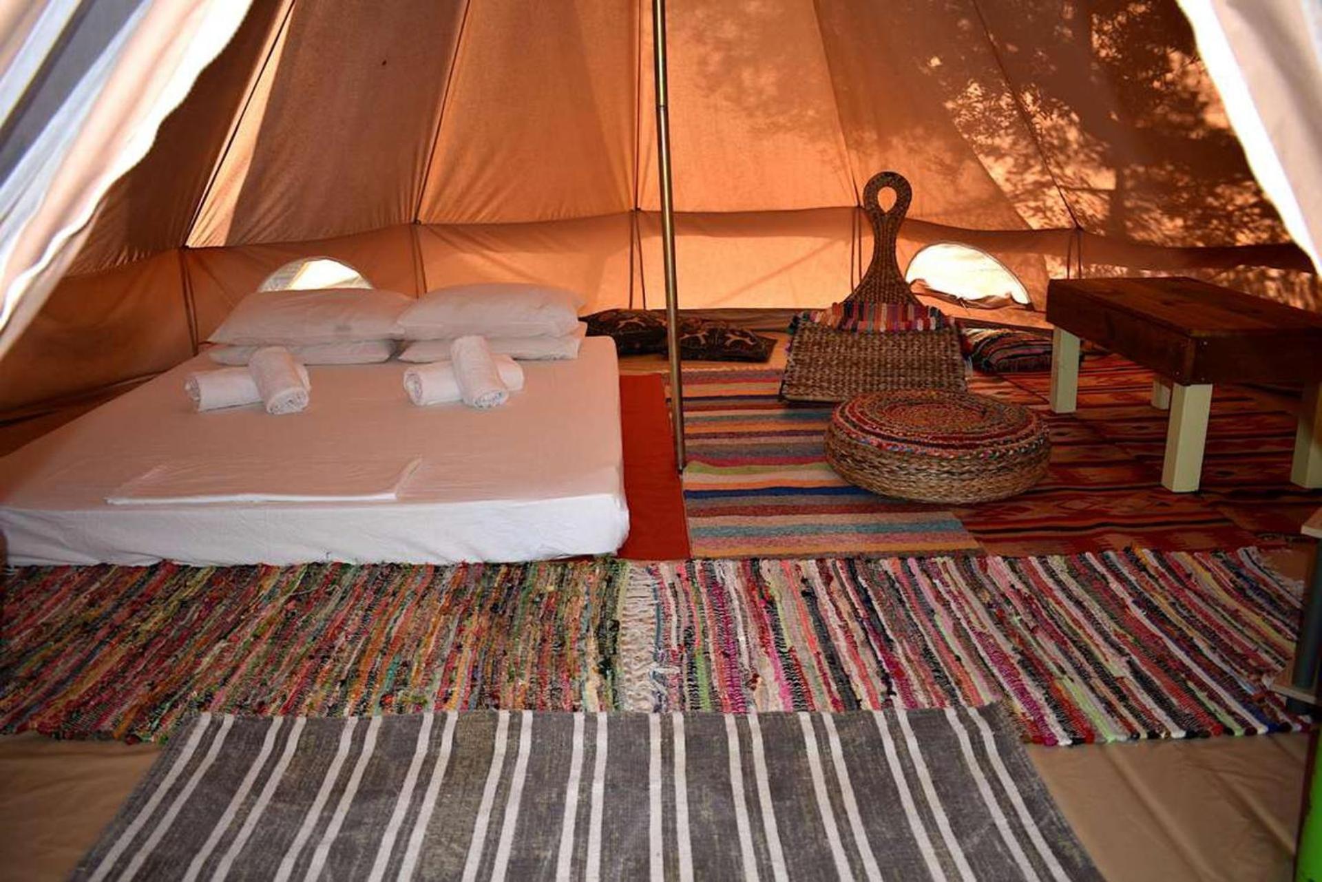Glamping At A Lovely Tent In Skiaxtro- Marathopoli Villa Esterno foto